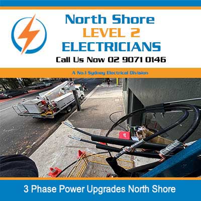 Electrical cable installation work in North Shore